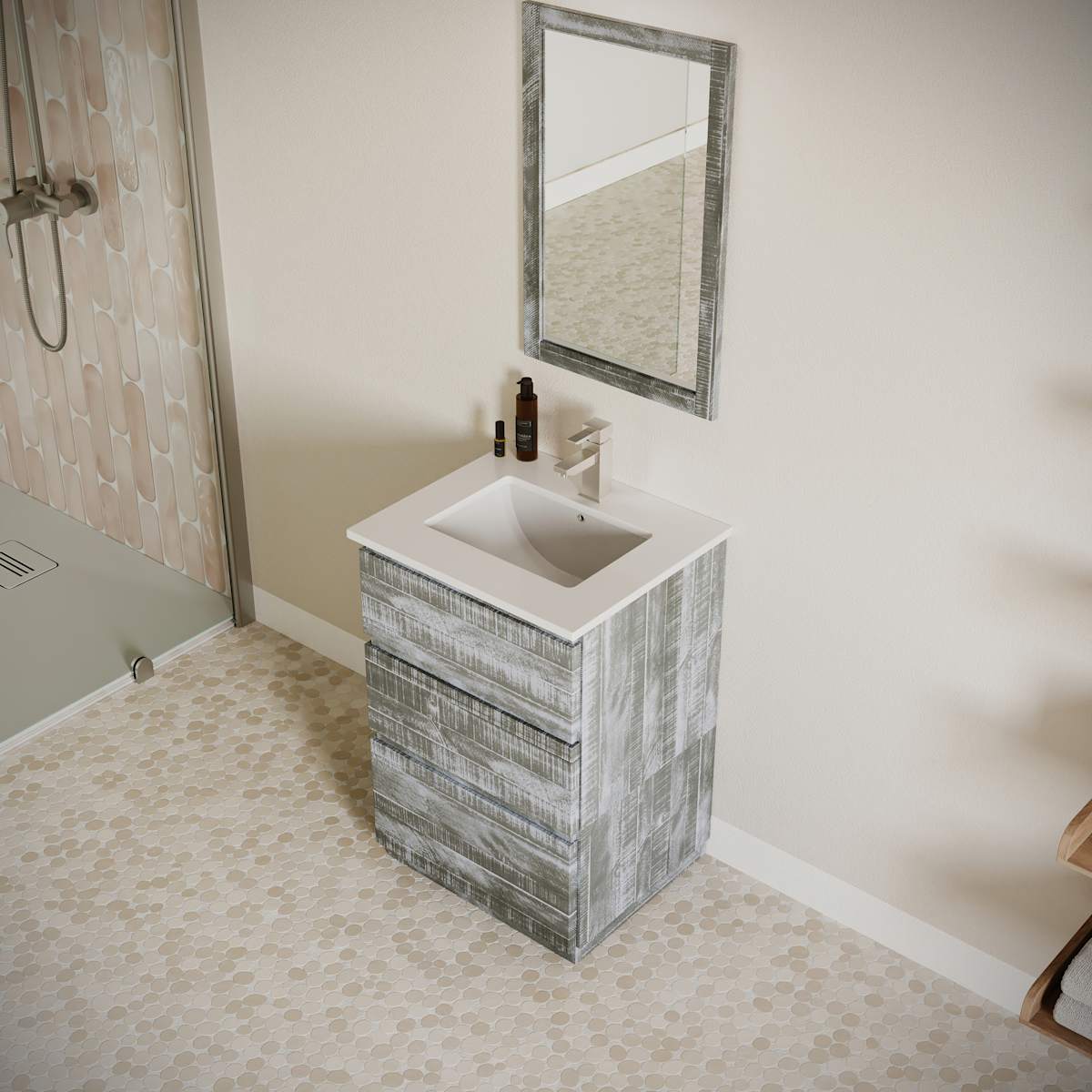 Formosa 24" Free Standing Single Basin Vanity Set with Cabinet and Quartz Vanity Top - image 16