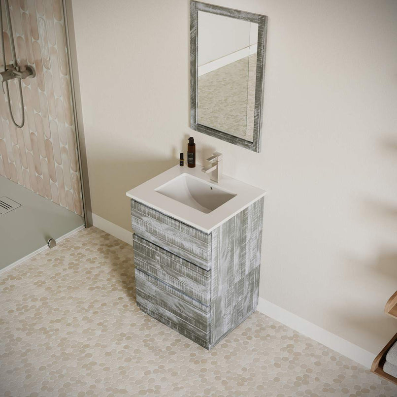 Formosa 24" Free Standing Single Basin Vanity Set with Cabinet and Quartz Vanity Top - image 16