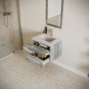 Formosa 24" Wall Mounted Single Basin Vanity Set with Cabinet and Quartz Vanity Top - image 22