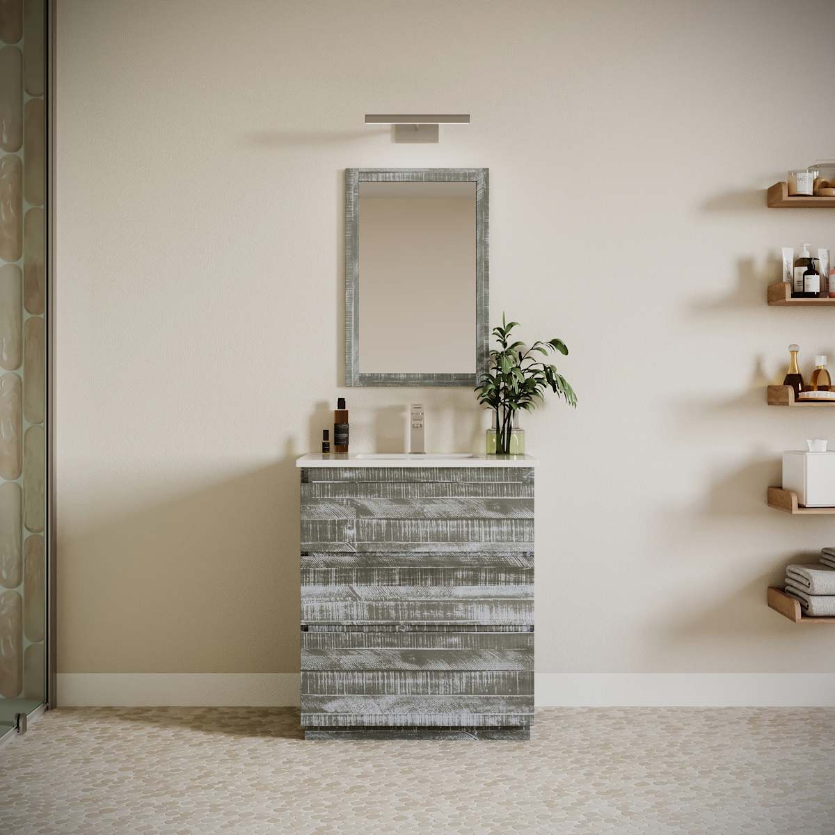 Formosa 29" Single Free Standing Vanity Cabinet - Less Vanity Top