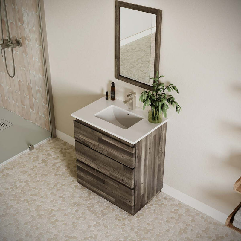 Formosa 30" Free Standing Single Basin Vanity Set with Cabinet and Quartz Vanity Top - image 4