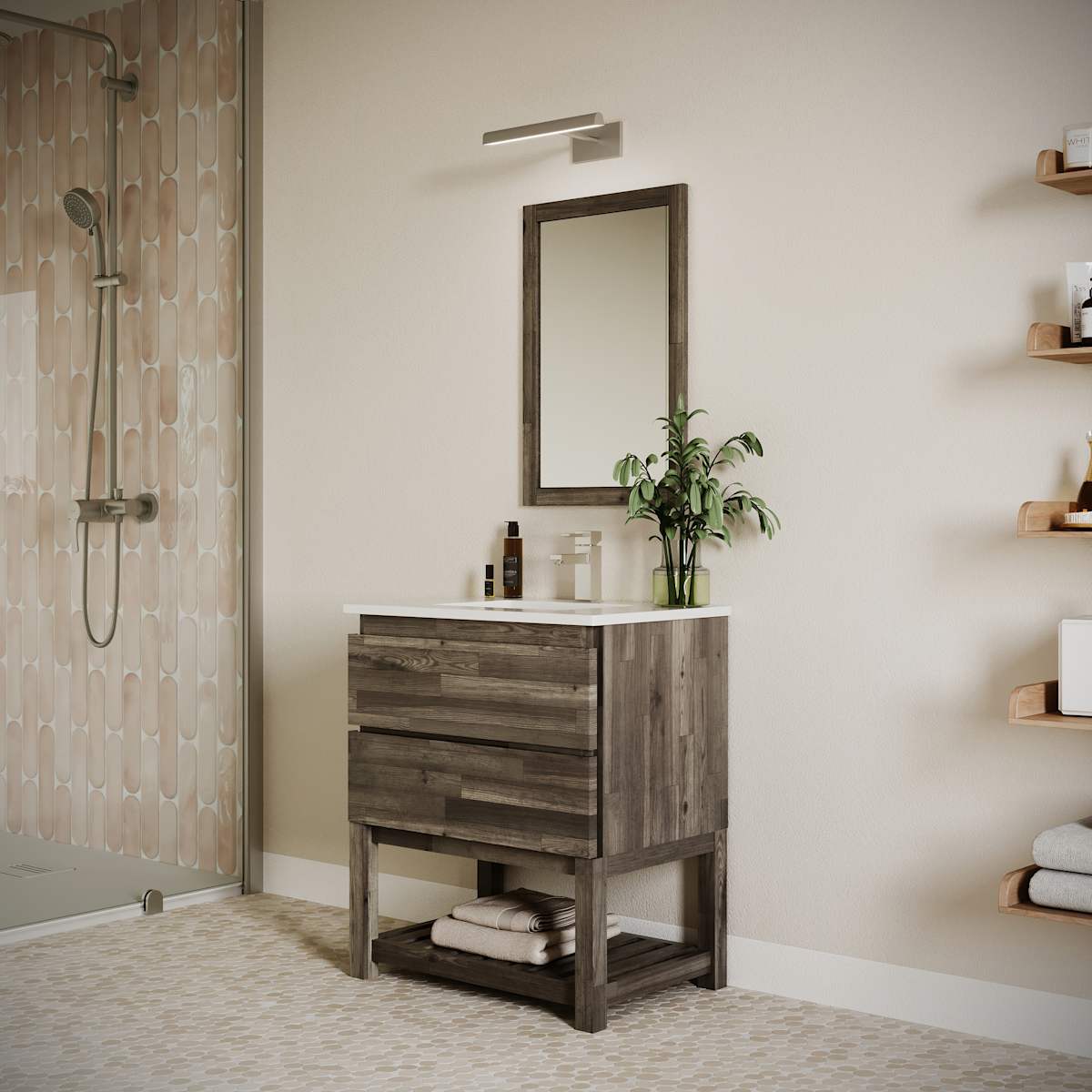 Formosa 30" Free Standing Single Basin Vanity Set with Cabinet and Quartz Vanity Top