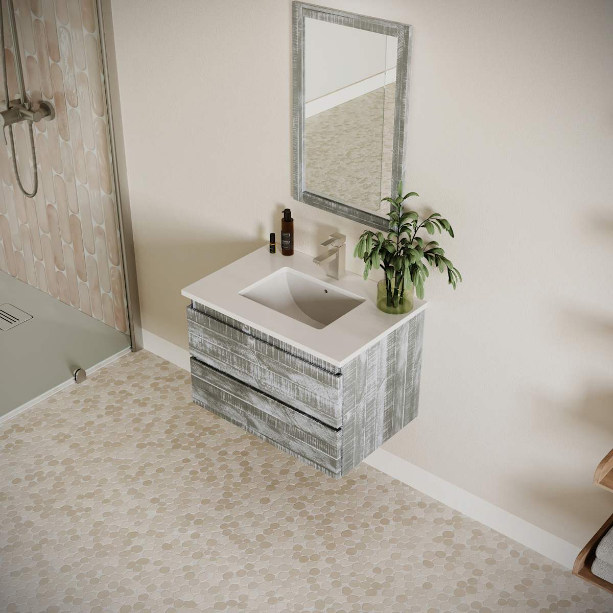 Formosa 30" Wall Mounted Single Basin Vanity Set with Cabinet and Quartz Vanity Top - image 23