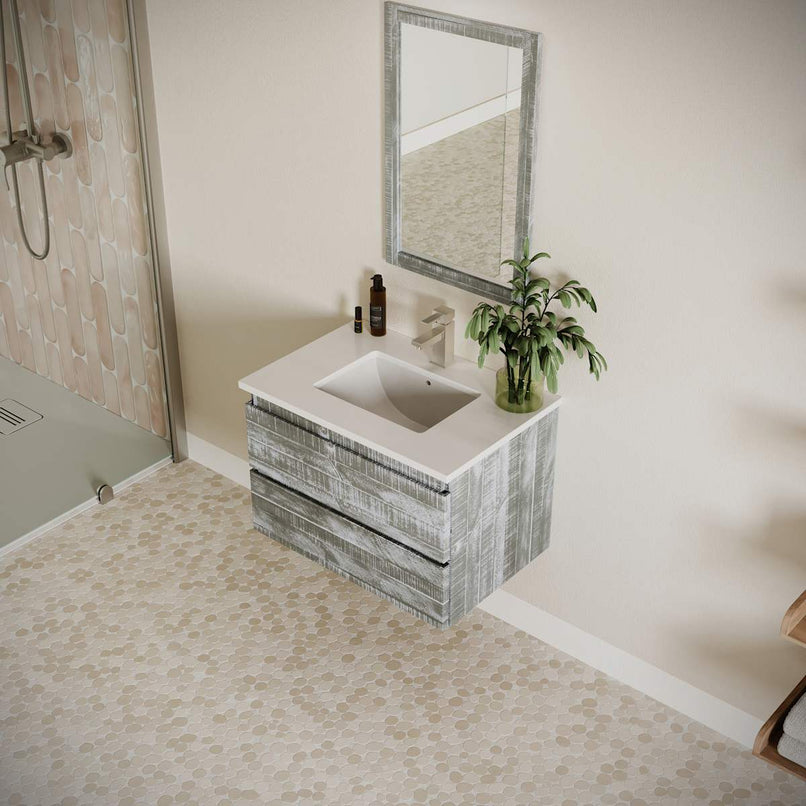 Formosa 30" Wall Mounted Single Basin Vanity Set with Cabinet and Quartz Vanity Top - image 23