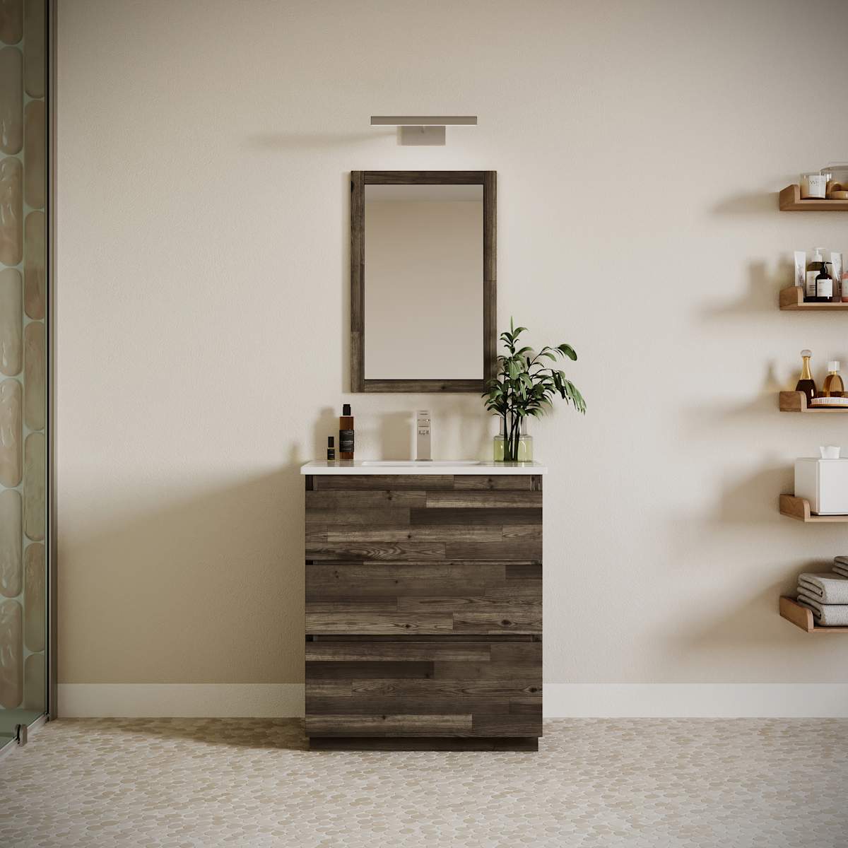 Formosa 30" Free Standing Single Basin Vanity Set with Cabinet and Quartz Vanity Top