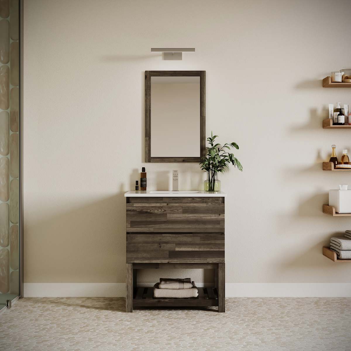 Formosa 30" Free Standing Single Basin Vanity Set with Cabinet and Quartz Vanity Top - image 1