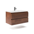 Formosa 36" Wall Mounted Single Basin Vanity Set with Cabinet and Quartz Vanity Top - image 2