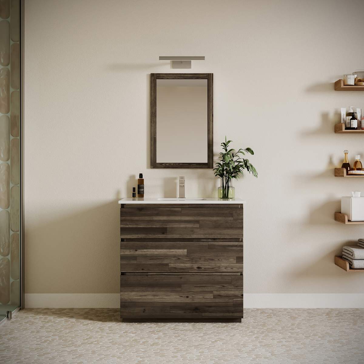 Formosa 35" Single Free Standing Vanity Cabinet - Less Vanity Top - image 5