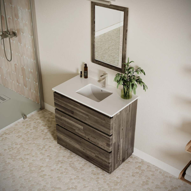 Formosa 36" Free Standing Single Basin Vanity Set with Cabinet and Quartz Vanity Top - image 4