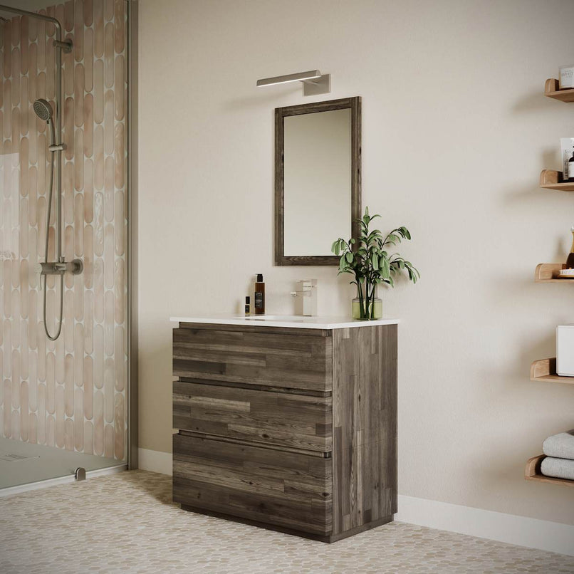 Formosa 36" Free Standing Single Basin Vanity Set with Cabinet and Quartz Vanity Top - image 5