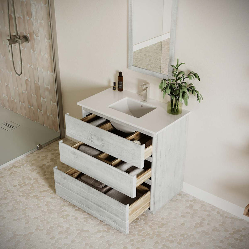 Formosa 36" Free Standing Single Basin Vanity Set with Cabinet and Quartz Vanity Top - image 17