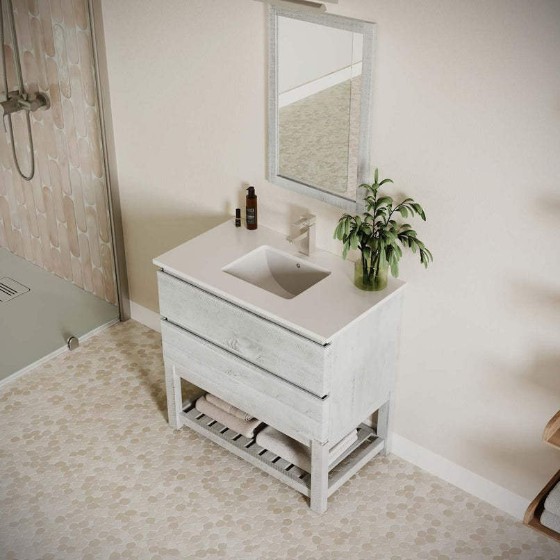 Formosa 36" Free Standing Single Basin Vanity Set with Cabinet and Quartz Vanity Top - image 16