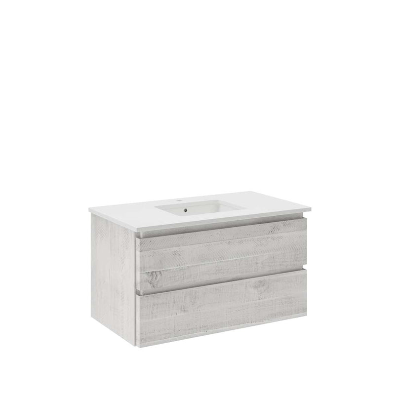 Formosa 36" Wall Mounted Single Basin Vanity Set with Cabinet and Quartz Vanity Top - image 14