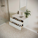 Formosa 36" Wall Mounted Single Basin Vanity Set with Cabinet and Quartz Vanity Top - image 15