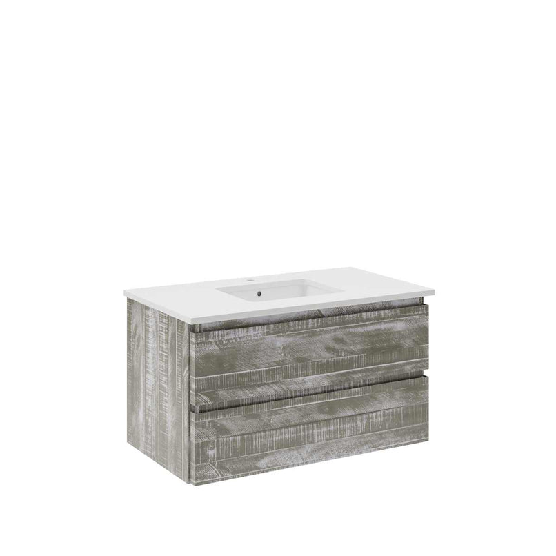 Formosa 36" Wall Mounted Single Basin Vanity Set with Cabinet and Quartz Vanity Top - image 21