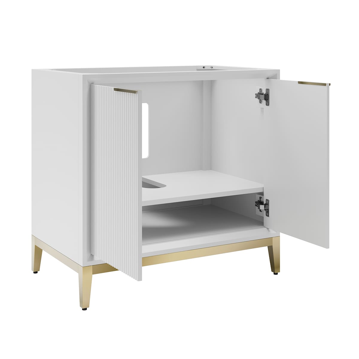 Wellington 36" Single Free Standing Vanity Cabinet Only - Less Vanity Top - image 3