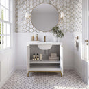 Wellington 36" Free Standing Single Basin Vanity Set with Cabinet and Quartz Vanity Top - image 3