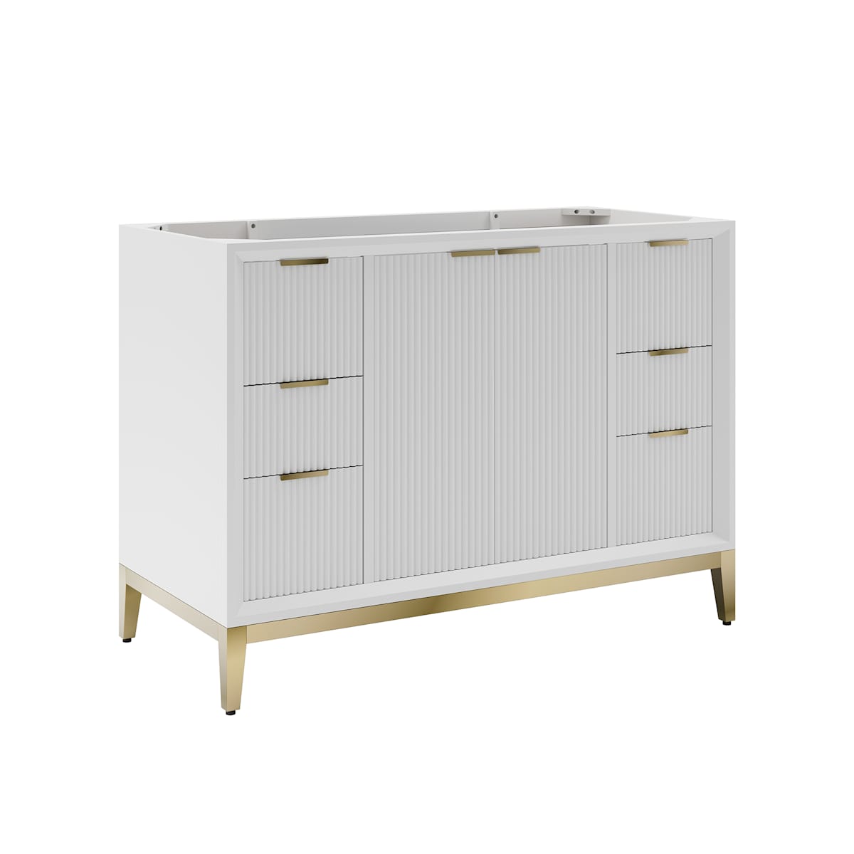 Wellington 48" Single Free Standing Vanity Cabinet Only - Less Vanity Top