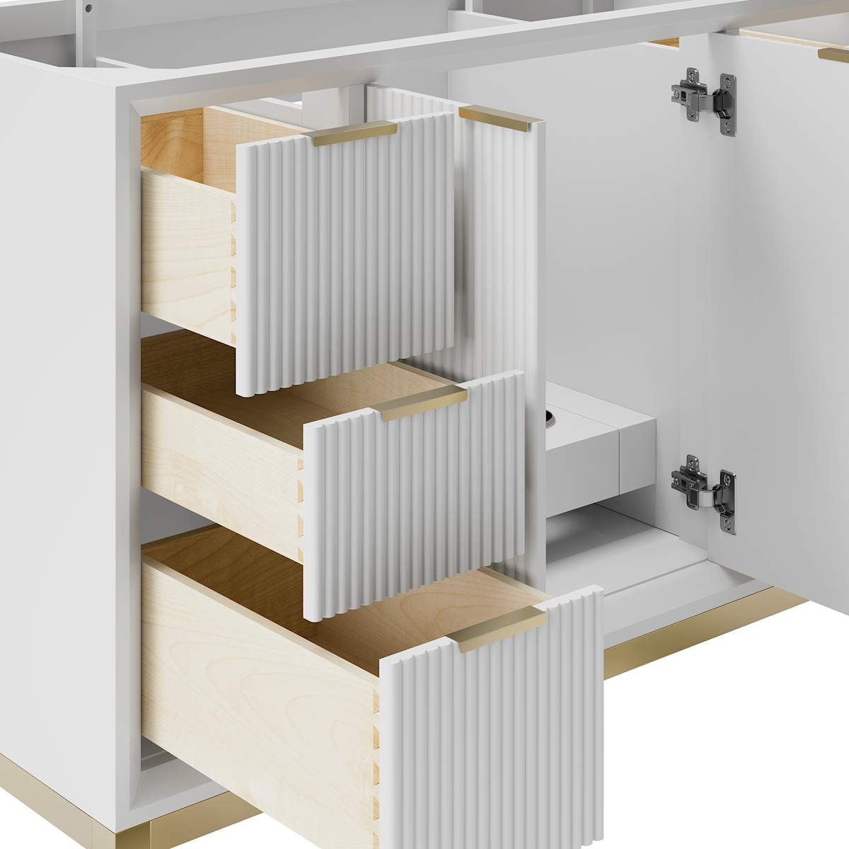 Wellington 48" Single Free Standing Vanity Cabinet Only - Less Vanity Top