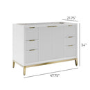 Wellington 48" Single Free Standing Vanity Cabinet Only - Less Vanity Top - image 8