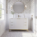 Wellington 48" Free Standing Single Basin Vanity Set with Cabinet and Quartz Vanity Top - image 2