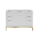 Wellington 48" Single Free Standing Vanity Cabinet Only - Less Vanity Top - image 1