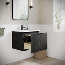 Elliot 24" Wall Mounted Single Basin Vanity Set with Cabinet and Quartz Vanity Top - image 3