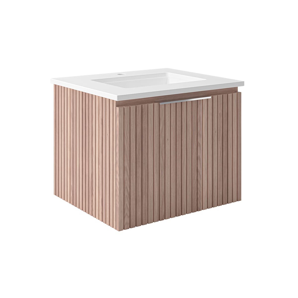 Elliot 24" Wall Mounted Single Basin Vanity Set with Cabinet and Quartz Vanity Top