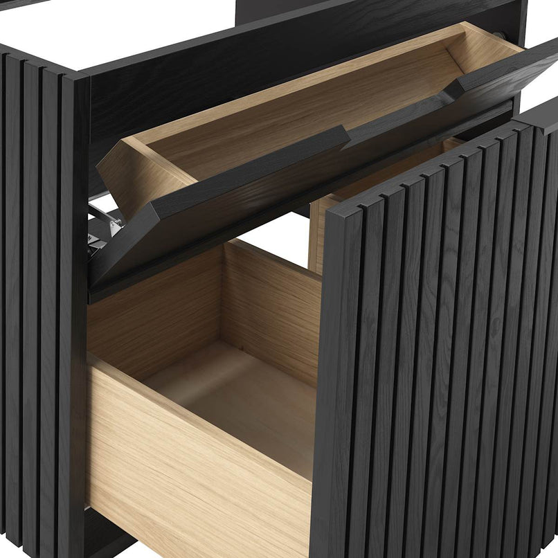 Elliot 30" Wall Mounted Single Basin Vanity Set with Cabinet and Quartz Vanity Top - image 7