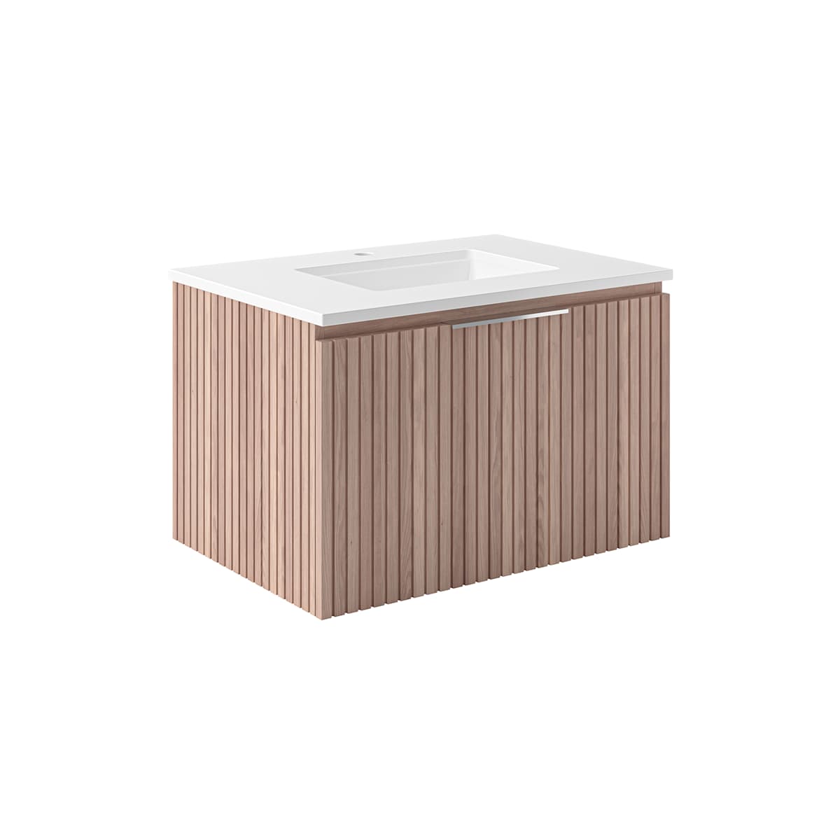 Elliot 30" Wall Mounted Single Basin Vanity Set with Cabinet and Quartz Vanity Top