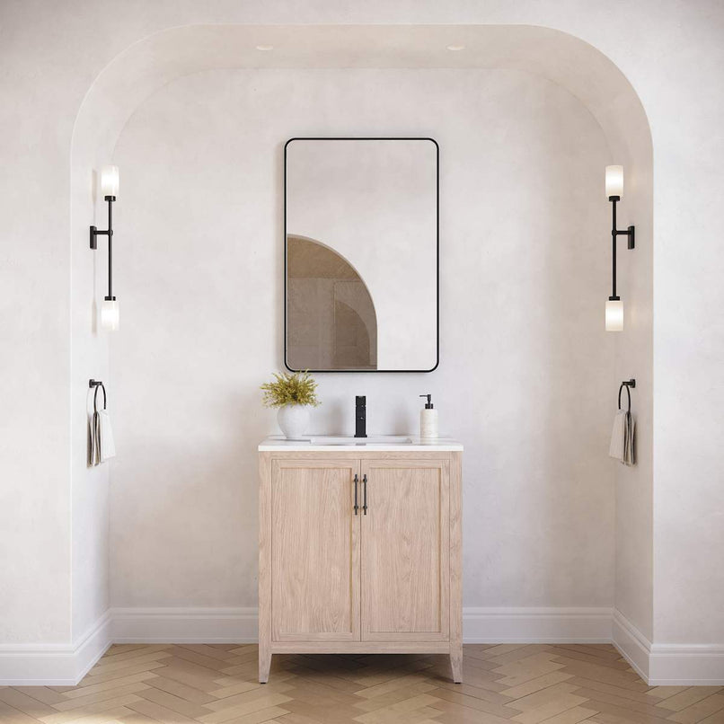 Silas 30" Free Standing Single Basin Vanity Set with Cabinet and Quartz Vanity Top - image 2