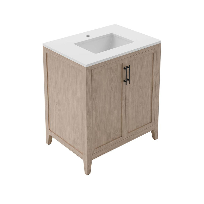 Silas 30" Free Standing Single Basin Vanity Set with Cabinet and Quartz Vanity Top - image 4
