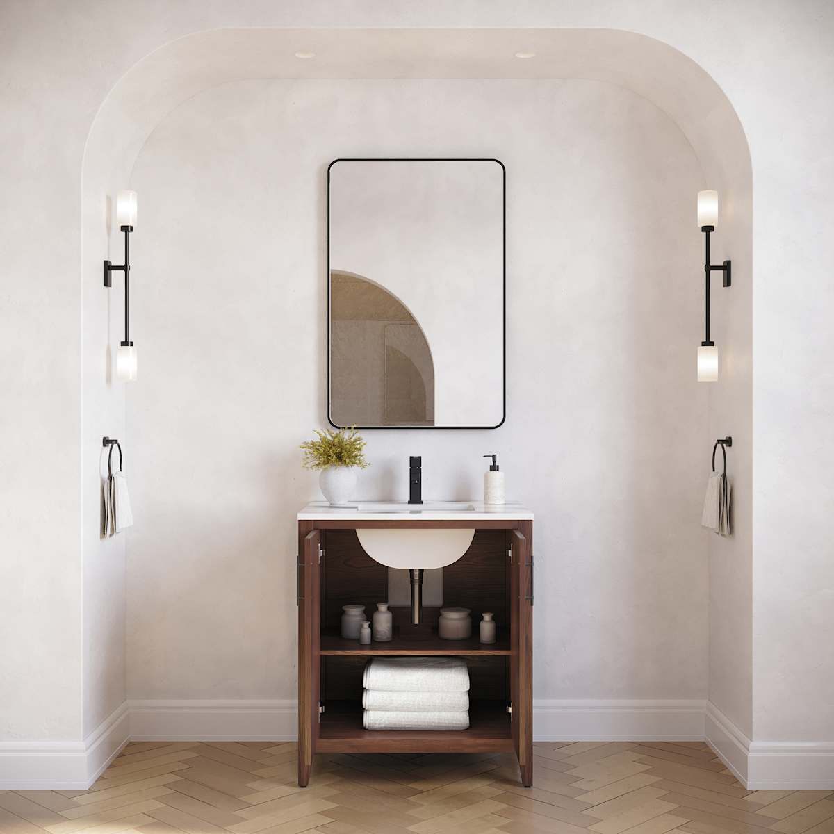 Silas 30" Free Standing Single Basin Vanity Set with Cabinet and Quartz Vanity Top