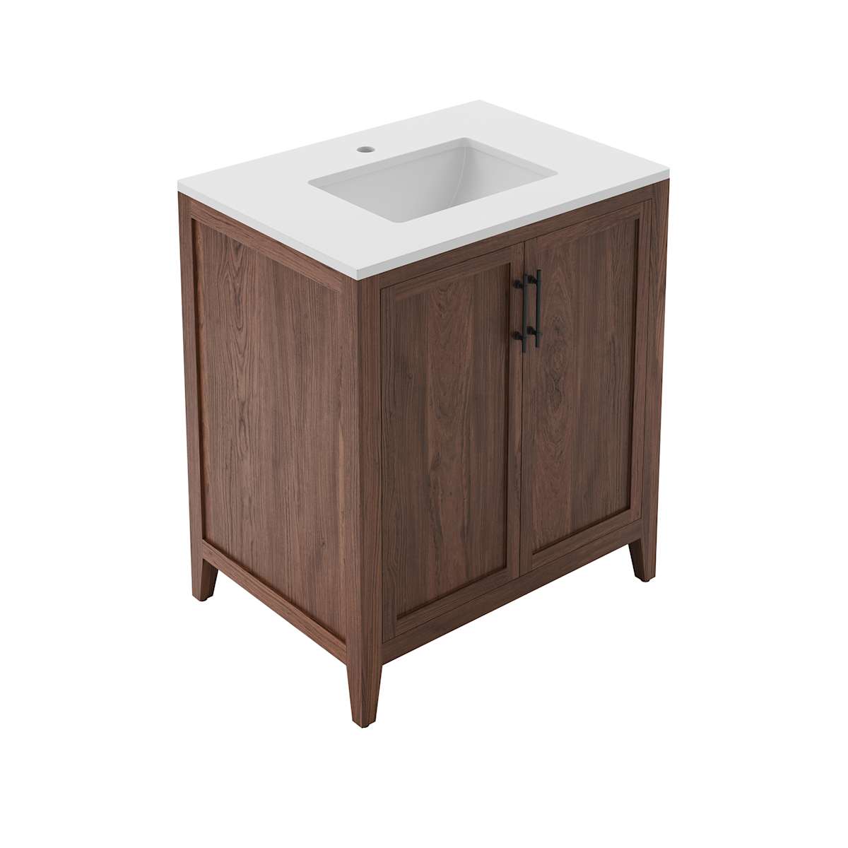 Silas 30" Free Standing Single Basin Vanity Set with Cabinet and Quartz Vanity Top