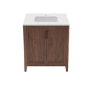 Silas 30" Free Standing Single Basin Vanity Set with Cabinet and Quartz Vanity Top - image 1