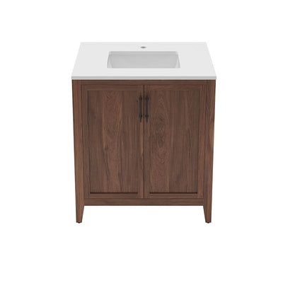 Silas 30" Free Standing Single Basin Vanity Set with Cabinet and Quartz Vanity Top - image 1