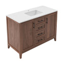 Silas 48" Free Standing Single Basin Vanity Set with Cabinet and Quartz Vanity Top - image 7