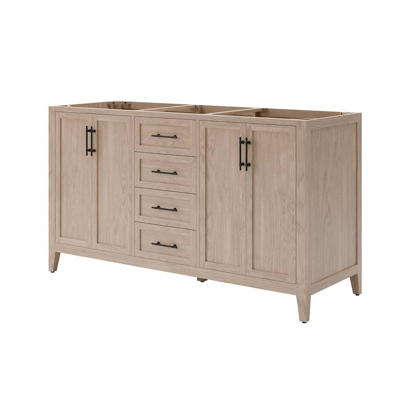 Silas 60" Double Free Standing Vanity Cabinet Only - Less Vanity Top - image 4