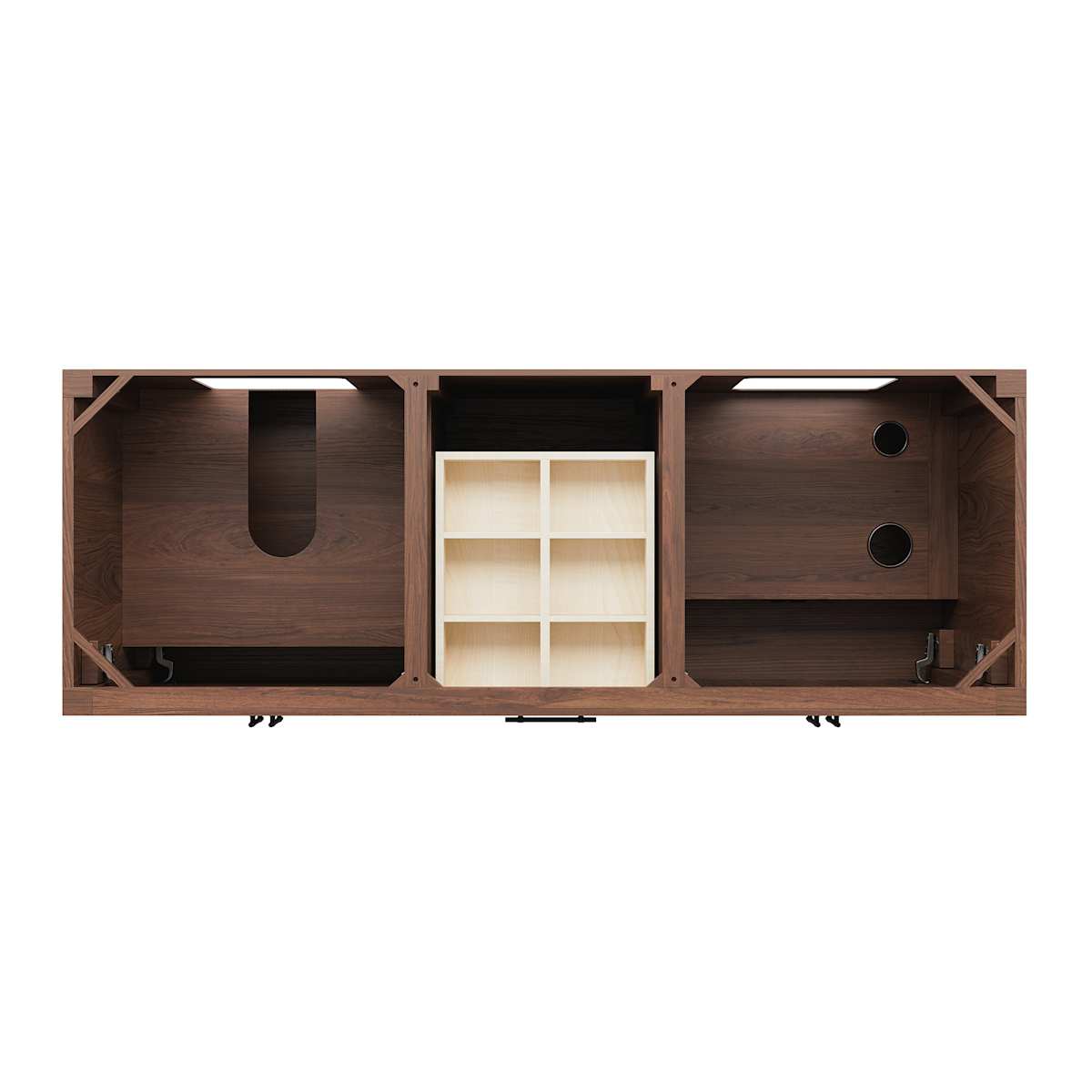 Silas 60" Free Standing Double Basin Vanity Set with Cabinet and Quartz Vanity Top - image 12