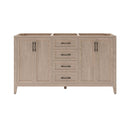 Silas 60" Double Free Standing Vanity Cabinet Only - Less Vanity Top - image 1