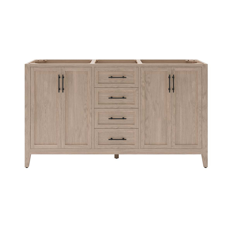 Silas 60" Double Free Standing Vanity Cabinet Only - Less Vanity Top - image 1
