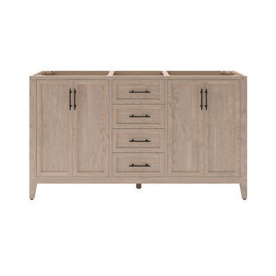 Silas 60" Double Free Standing Vanity Cabinet Only - Less Vanity Top - image 1