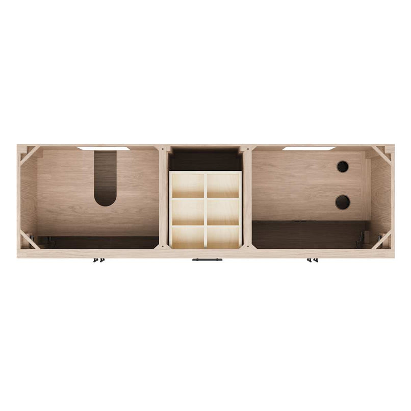 Silas 72" Double Free Standing Vanity Cabinet Only - Less Vanity Top - image 3