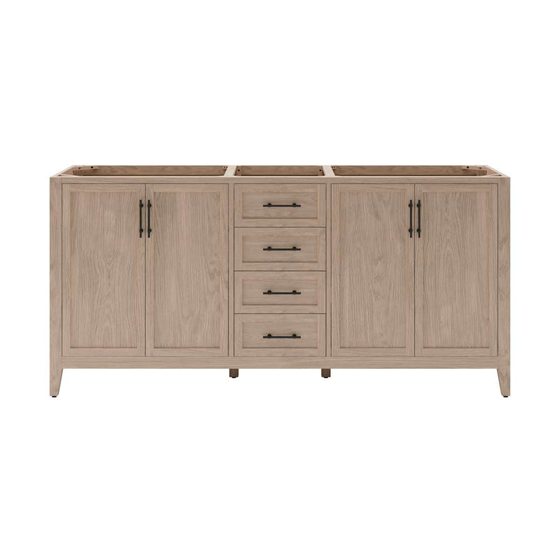 Silas 72" Double Free Standing Vanity Cabinet Only - Less Vanity Top - image 1