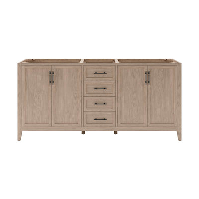 Silas 72" Double Free Standing Vanity Cabinet Only - Less Vanity Top - image 1