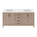 Silas 72" Free Standing Double Basin Vanity Set with Cabinet and Quartz Vanity Top - image 1