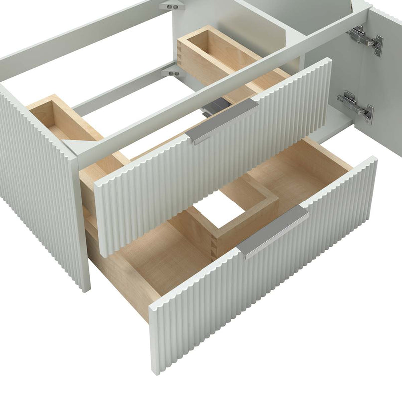 Camille 36" Single Wall Mounted Vanity Cabinet Only - Less Vanity Top - image 16