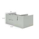 Camille 36" Single Wall Mounted Vanity Cabinet Only - Less Vanity Top - image 19