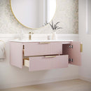 Camille 36" Wall Mounted Single Basin Vanity Set with Cabinet and Quartz Vanity Top - image 3