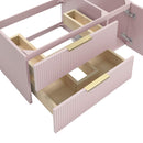 Camille 36" Wall Mounted Single Basin Vanity Set with Cabinet and Quartz Vanity Top - image 5